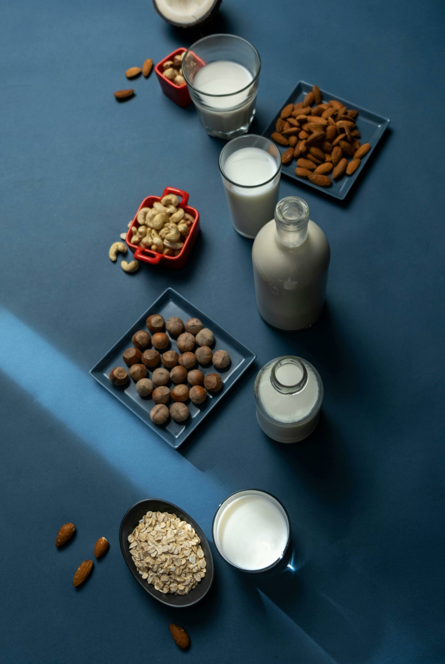 La tendance des laits végétaux : avoine, amande, riz et soja face au lait de vache.